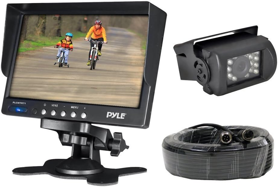 7" Monitor Dual DC 12-24V Backup Camera System N960
