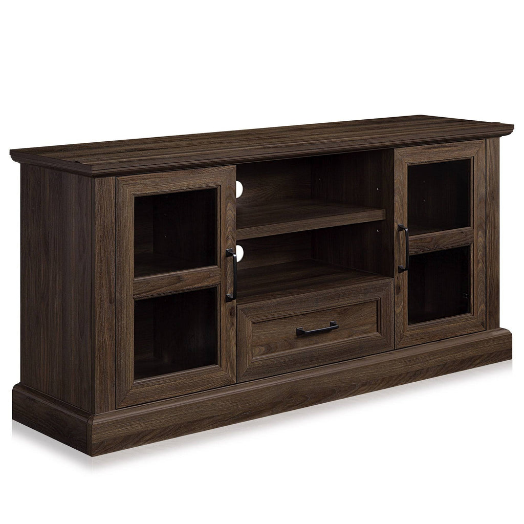 Grey Wash TV Stand with Drawer and Shelves I176246