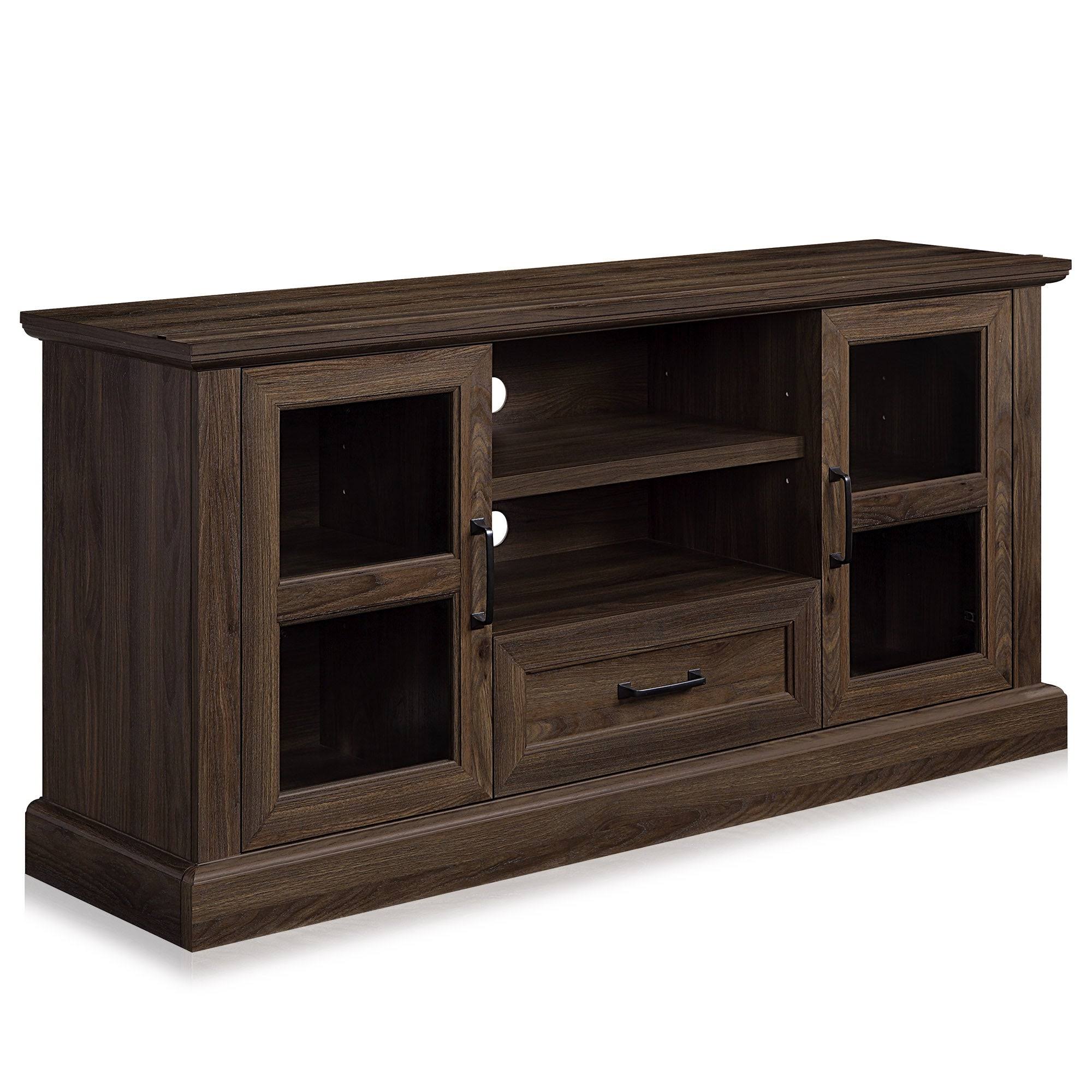 Grey Wash TV Stand with Drawer and Shelves I176246