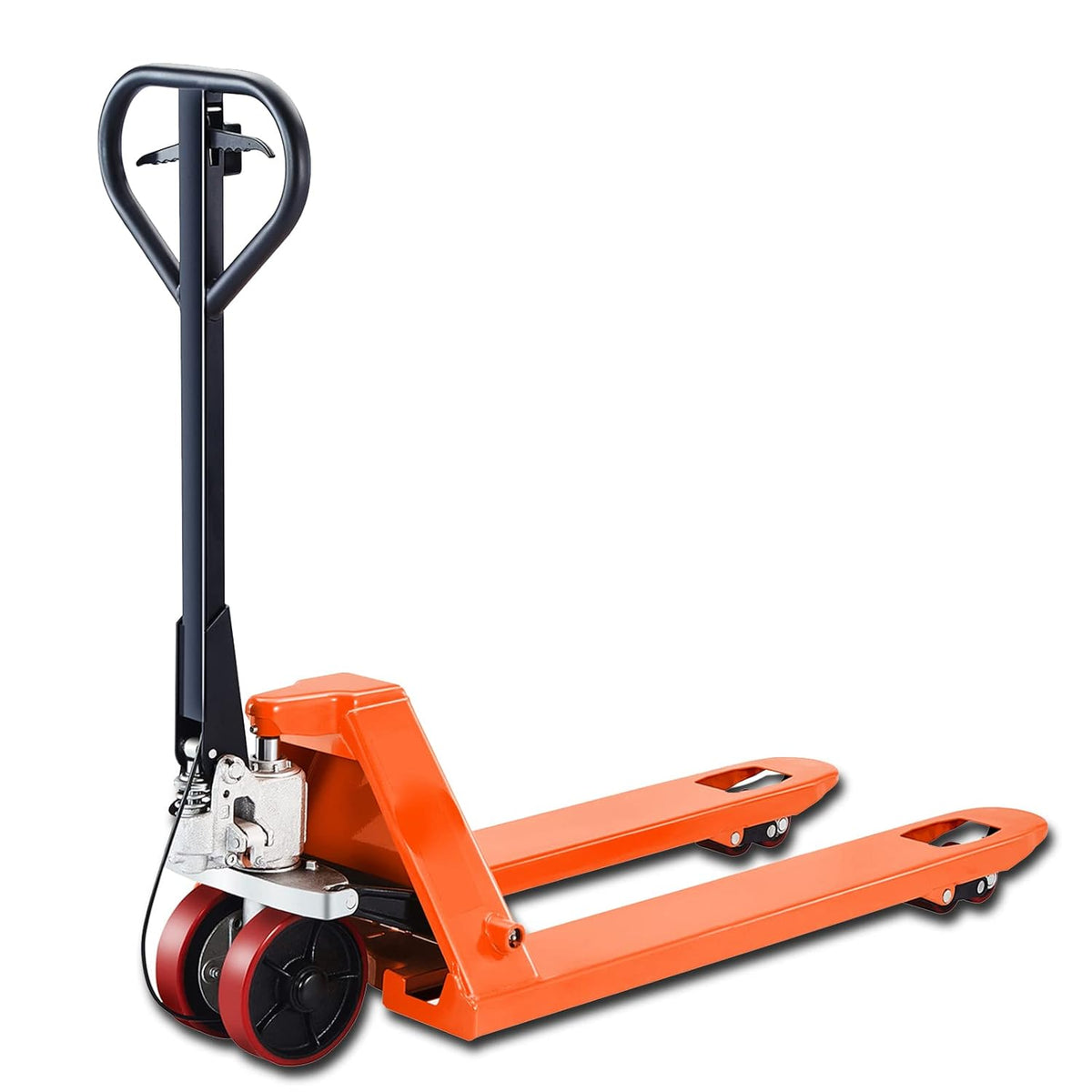 Pallet Jack 5500lbs Capacity 48”L×27”W with Brake System Q335852