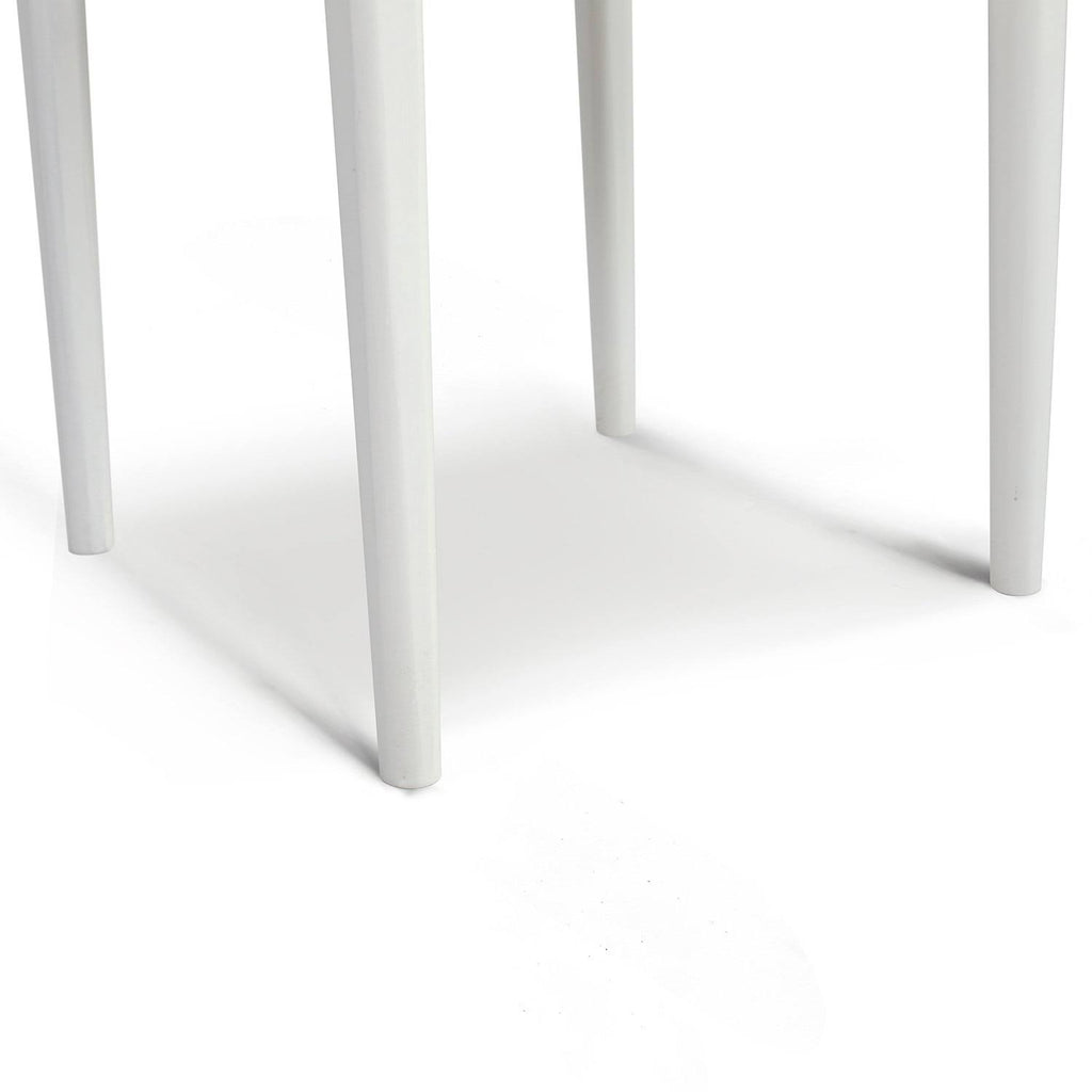 18x22 Square White Marble Side Table B85530
