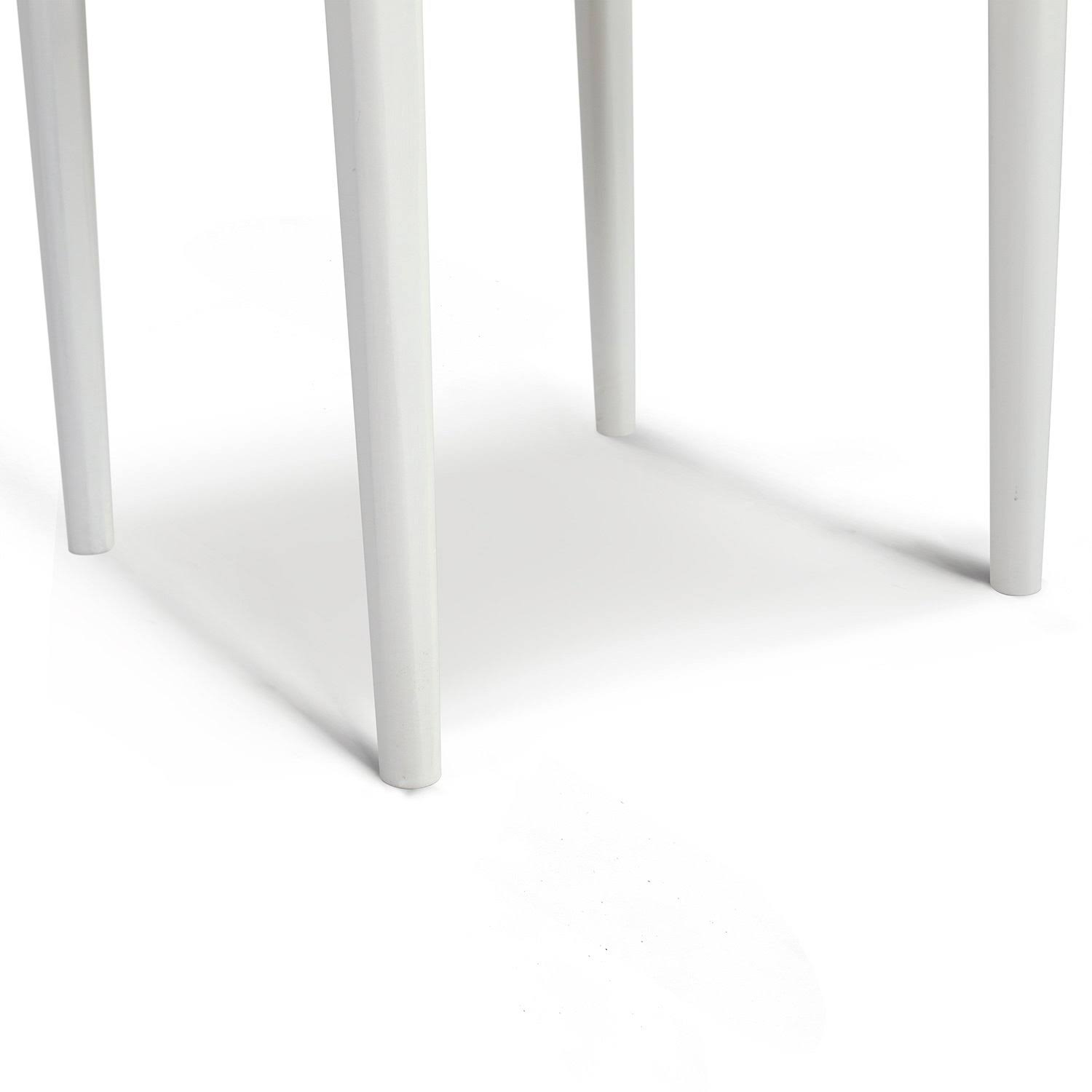 18x22 Square White Marble Side Table B85530