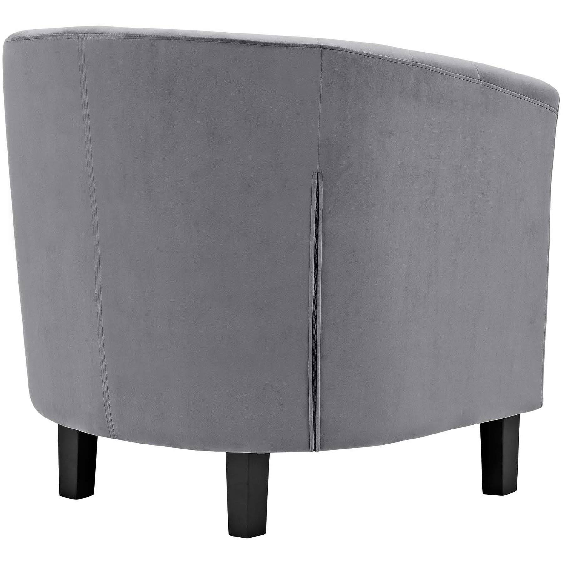 2 Piece Velvet Armchair Set - Gray O863