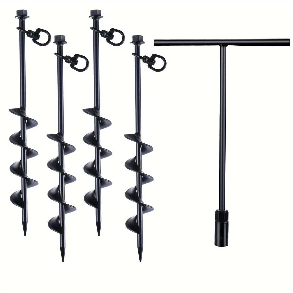 5pcs Heavy Duty Ground Anchors Screw Anchors X548842