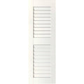 Primed Western Red Cedar Open Louvered Shutters, Per Pair L542618