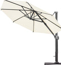 11 ft. Aluminum Cantilever Umbrella with 360° Rotation (Brick Red) W2790