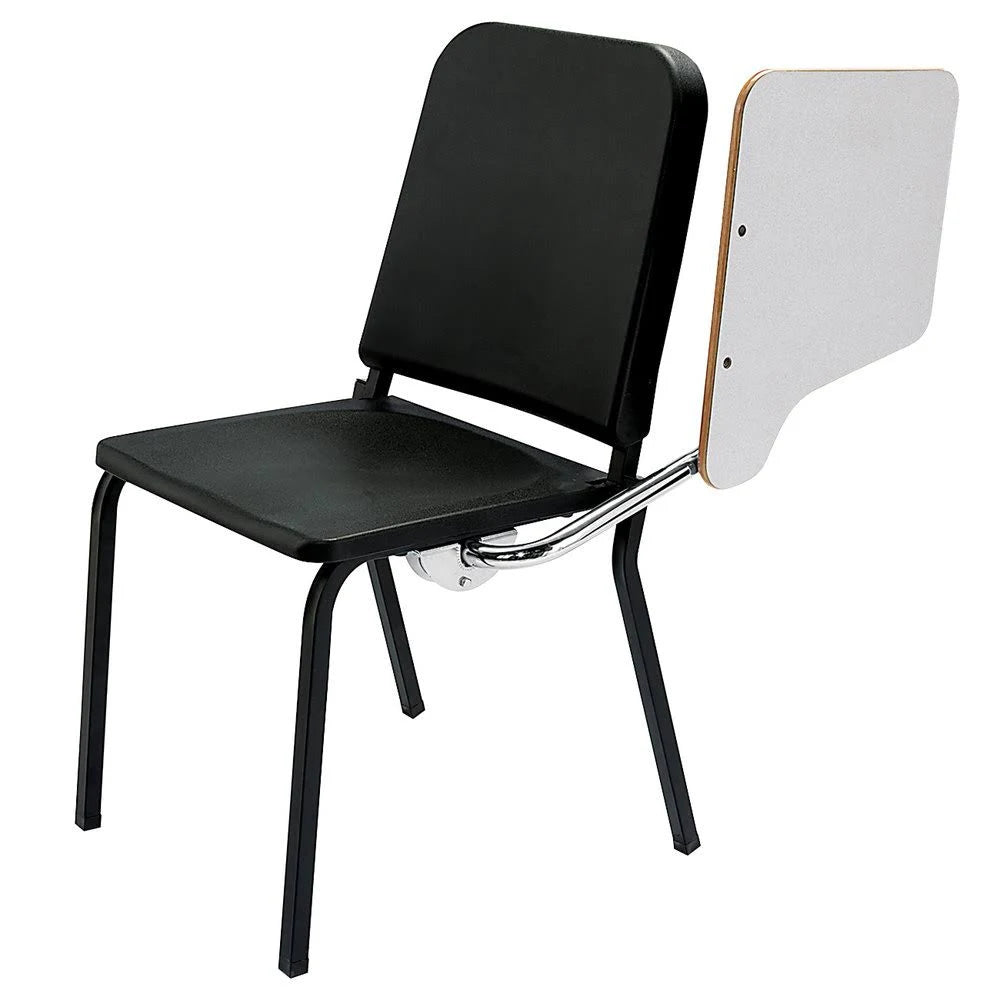 Black Music Stack Chair with Left Tablet Arm F860