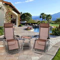 3-Piece Zero Gravity Recliners with Adjustable Headrests and Table T602542