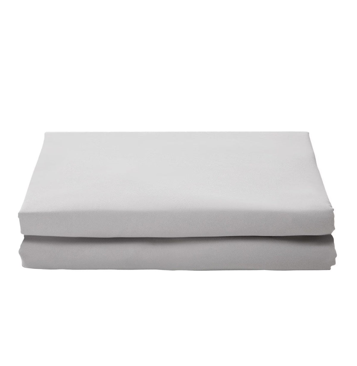Twin XL Microfiber Fitted Sheet 2 Pack Light Gray U8521