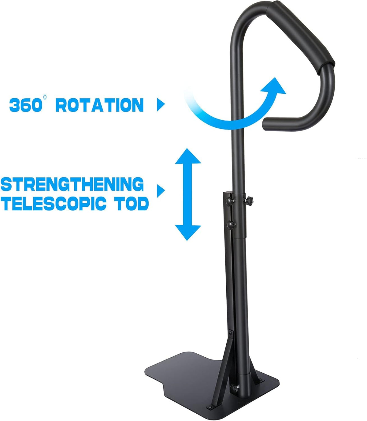 Spa Safety Handrail 57'' Hot Tub Handrail 600LBS Capacity Hot Rail, Spa Hand Railing with Slide-Under Base T8107