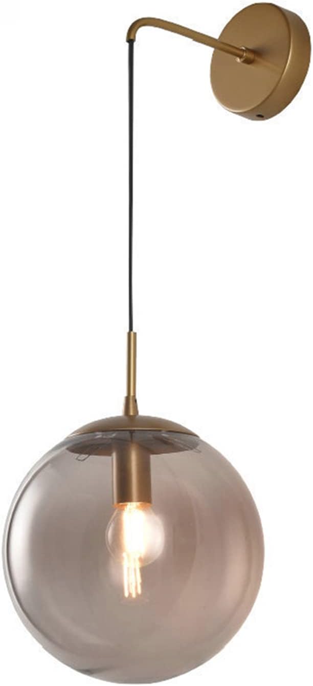 7.87'' Glass Ball Wall Sconce E27 Light O331