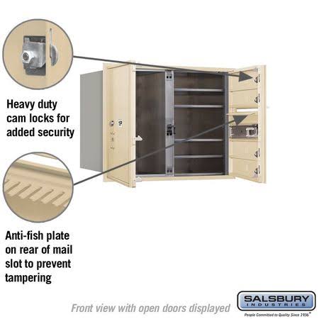 4C Horizontal Mailbox, Sandstone Q1012