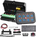 8 Gang Touch Switch Panel with LED Label Stickers J77387