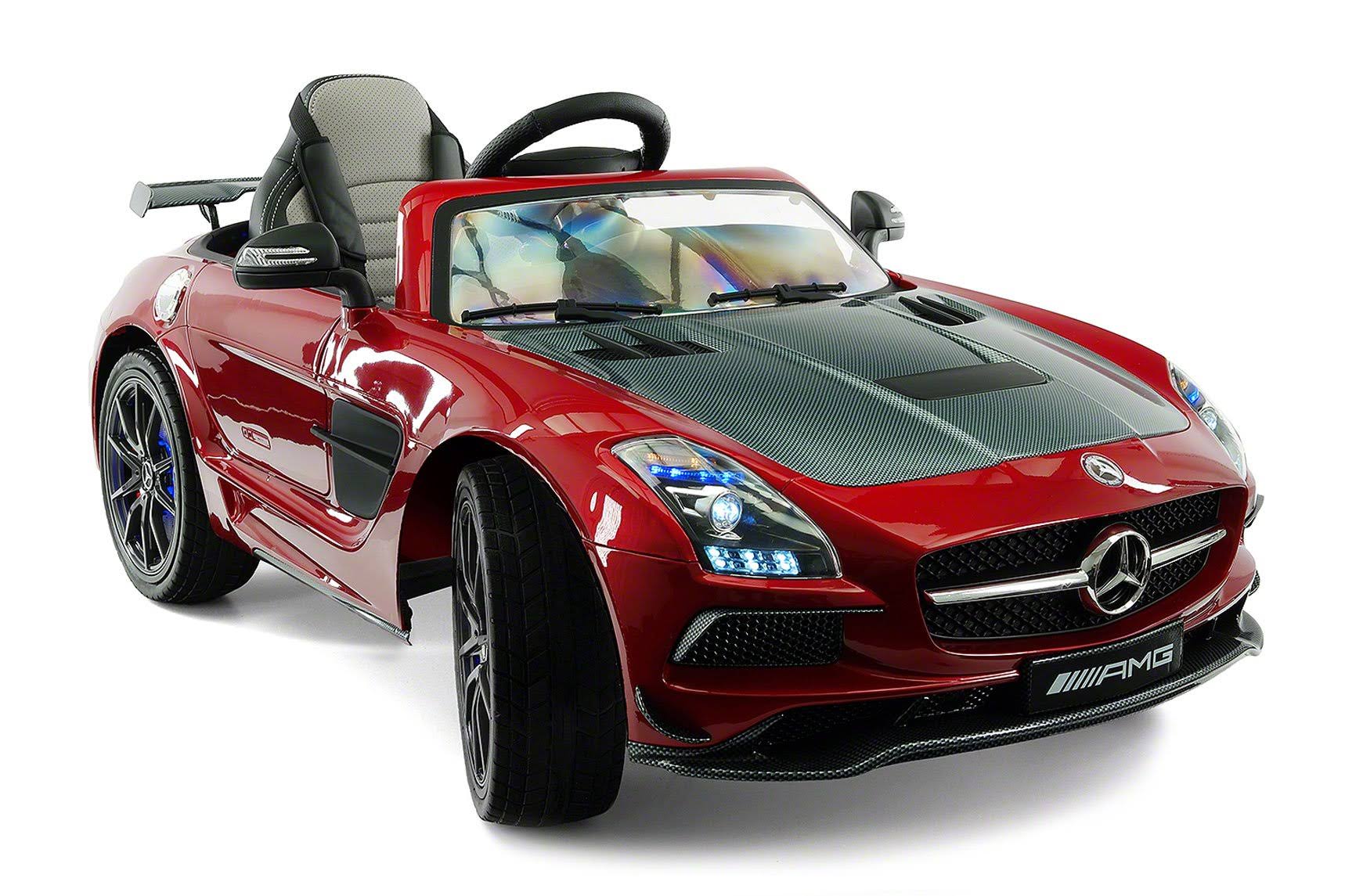 Cherry Red 12V Kids Ride-On Car with Parental Remote D153557