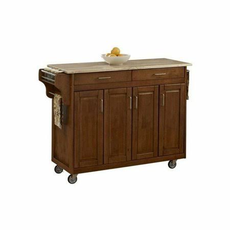 49 inch Wood Top Kitchen Cart A62567