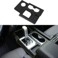 Center Console Gear Shift Box Water Cup Panel Cover ABS Blacking Out 1pc C117665
