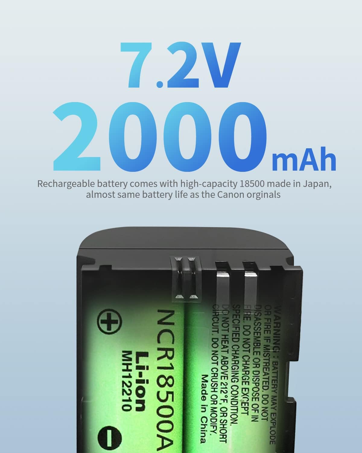 LP-E6NH Replacement Battery Pack of 2 L401558