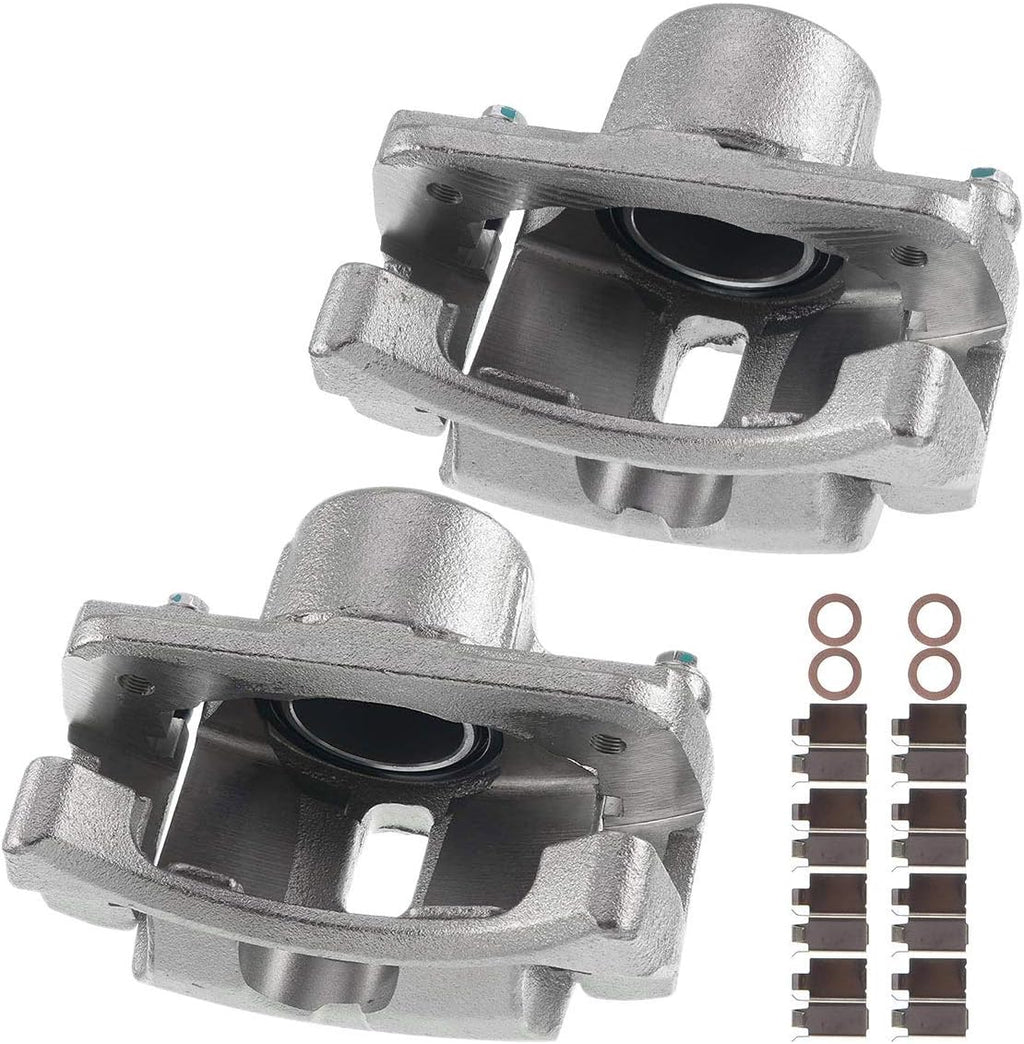 Disc Brake Caliper Assembly with Bracket Front Left Driver Side Pack of 2 A917685