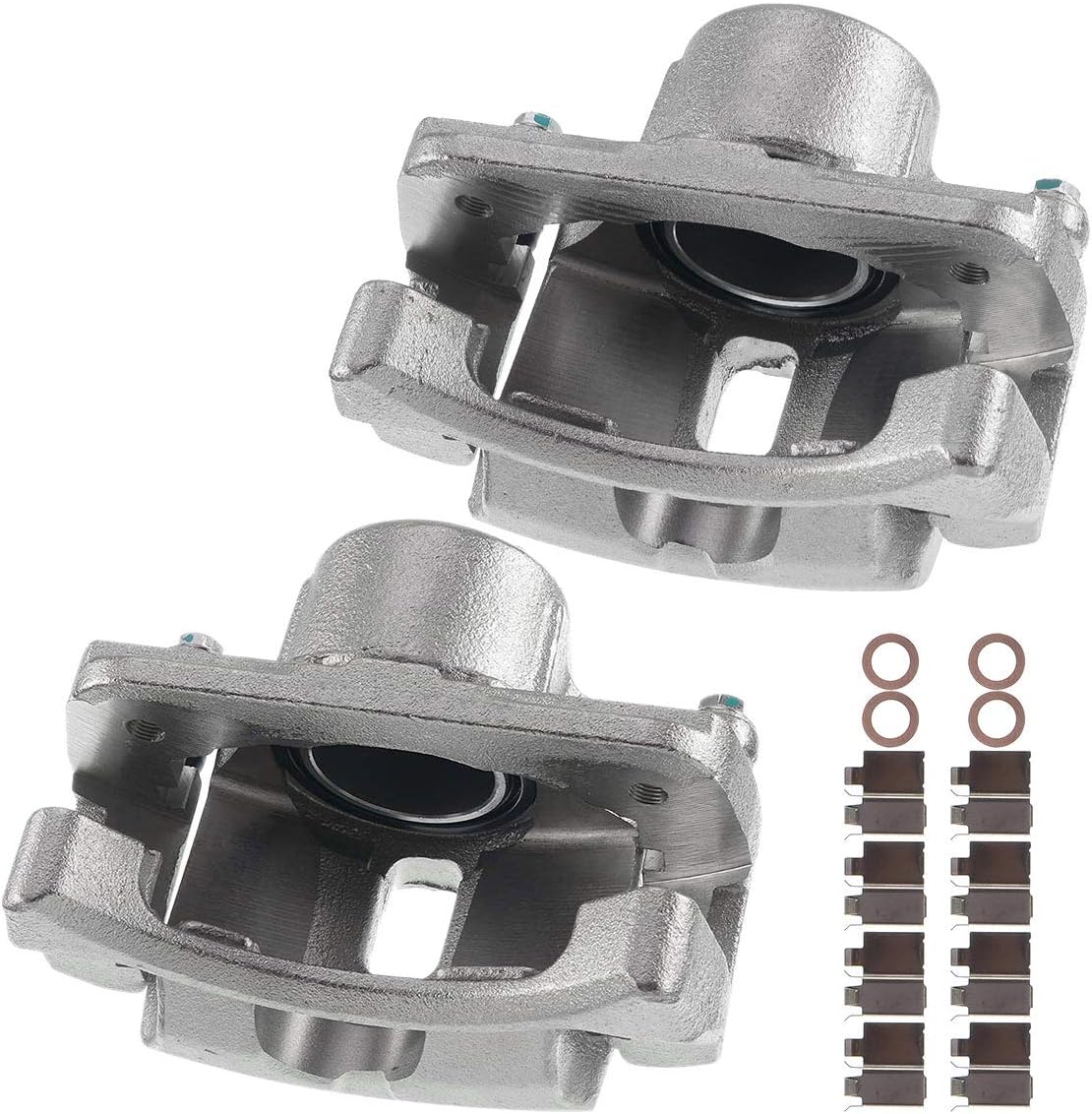 Disc Brake Caliper Assembly with Bracket Front Left Driver Side Pack of 2 A917685