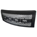Gray ABS Carbon Fiber Look Front Hood Grille for Ford F150 X3485