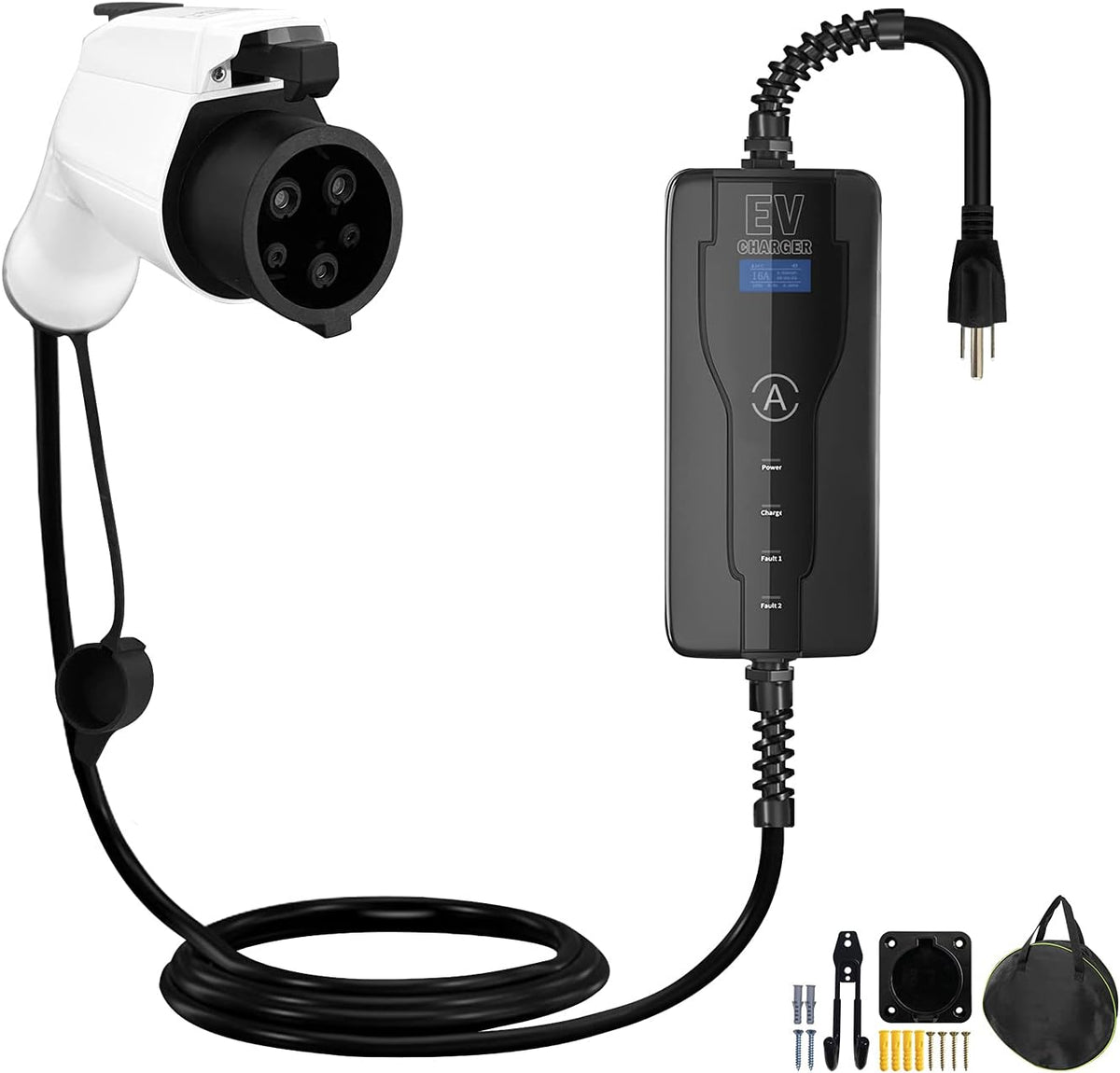 Portable EV Charger with NEMA 5-15 Plug, 25FT Cable Z8483