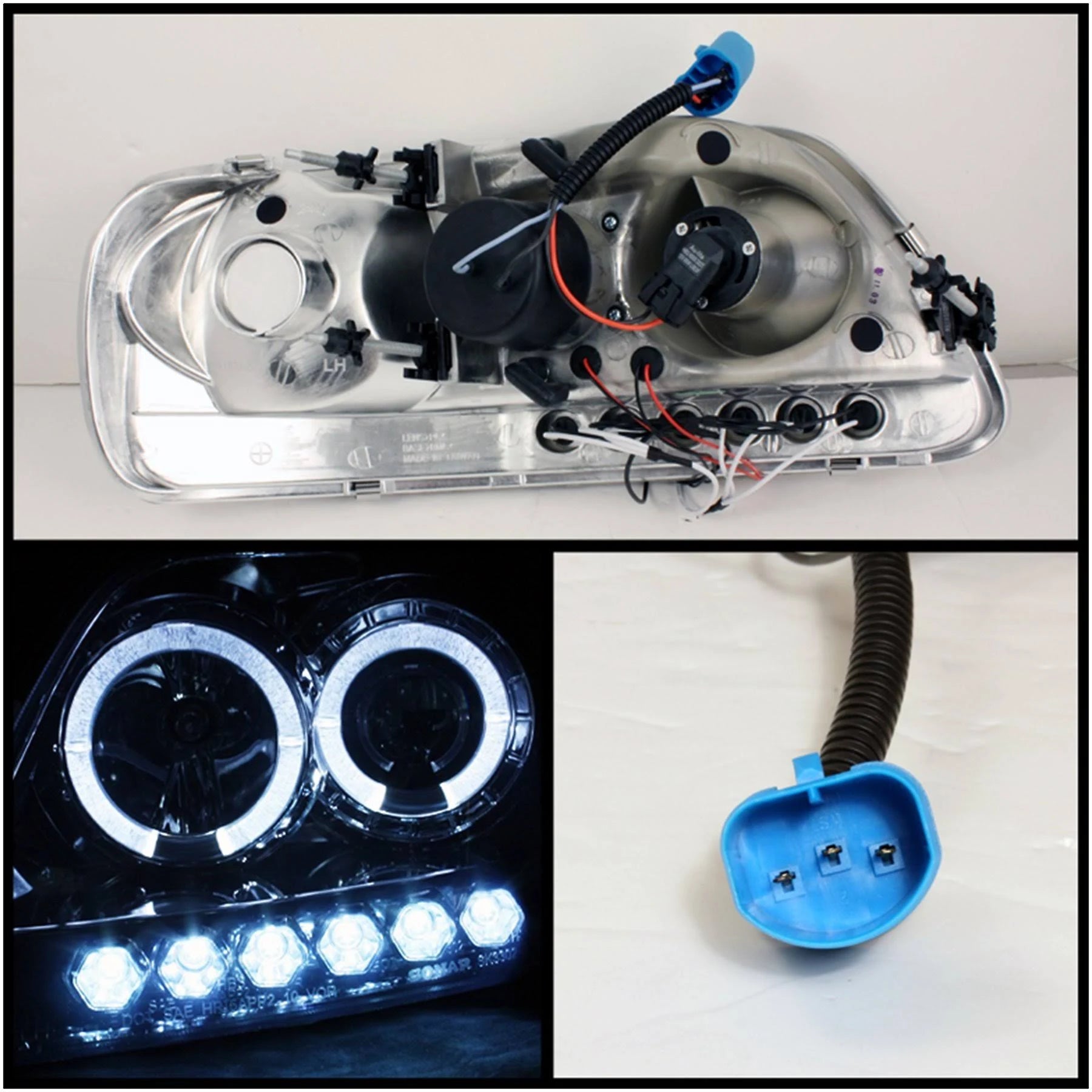 Halo LED Projector Headlights Z8644