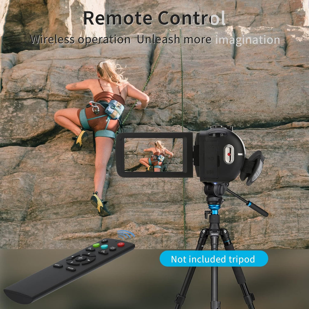 FHD 1080P Camcorder with Tripod and 2 Batteries L688