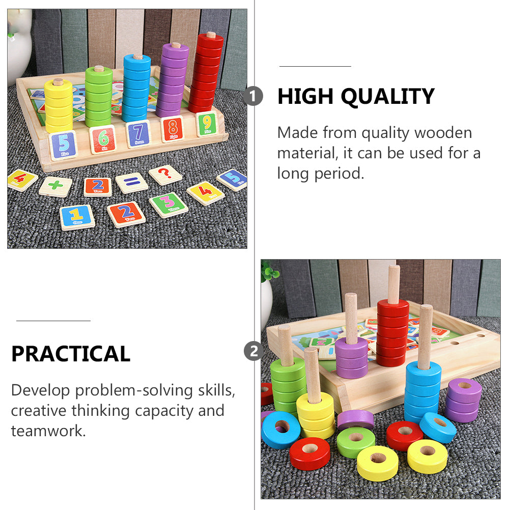 Wooden Math Puzzle Building Blocks Toy D184425