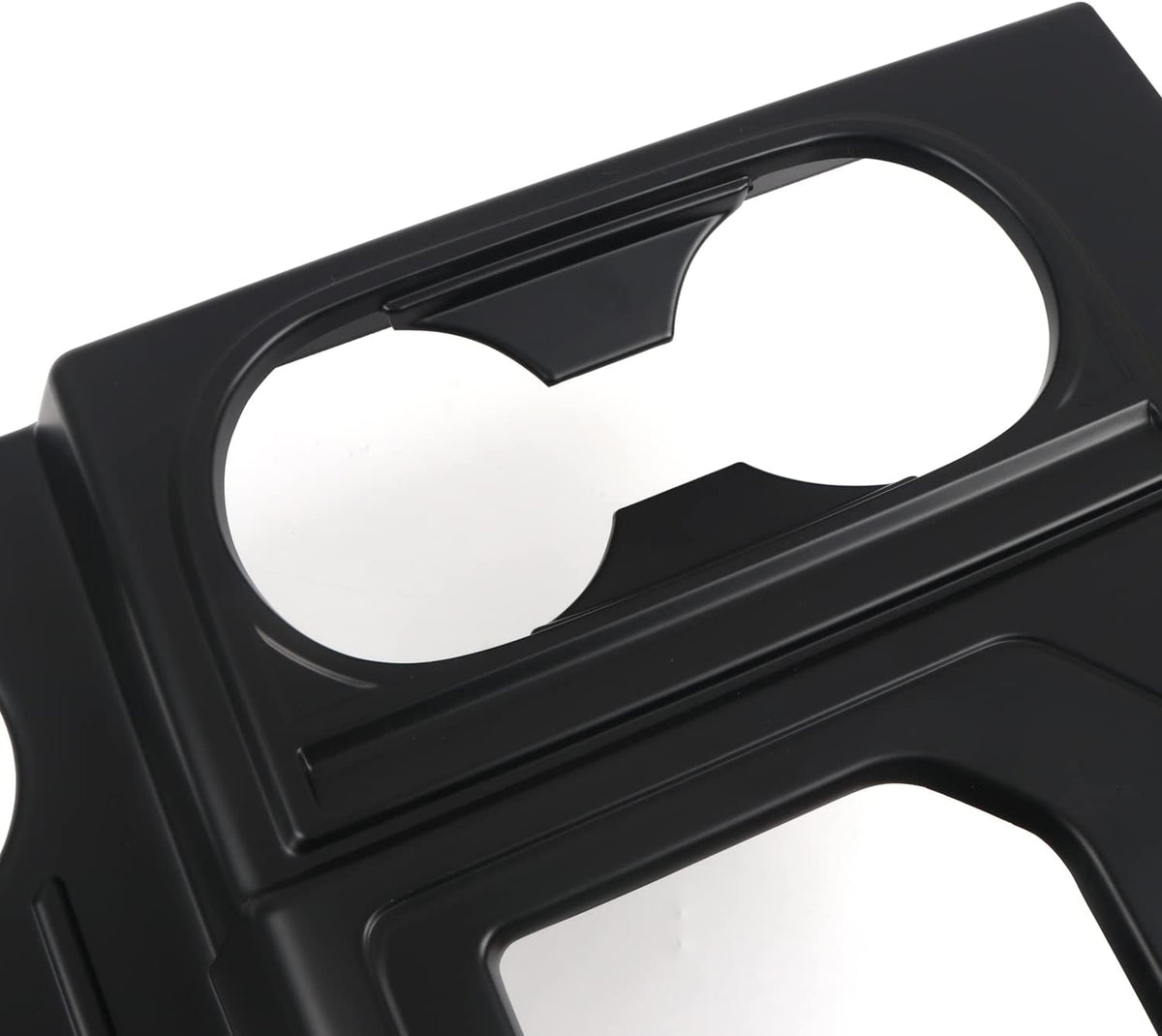 Center Console Gear Shift Box Water Cup Panel Cover ABS Blacking Out 1pc C117665