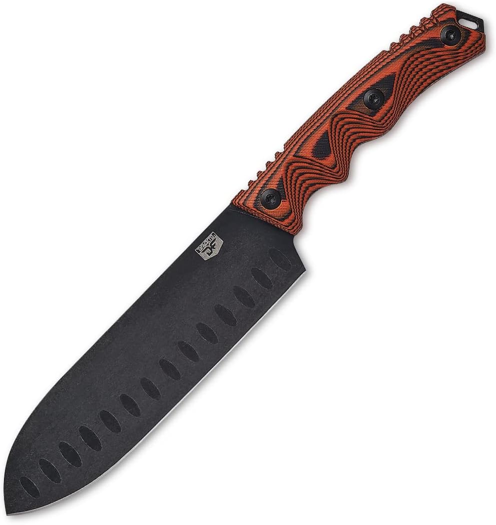 6-Inch Stainless Steel Full Tang Field Knife with Orange Handle X681615
