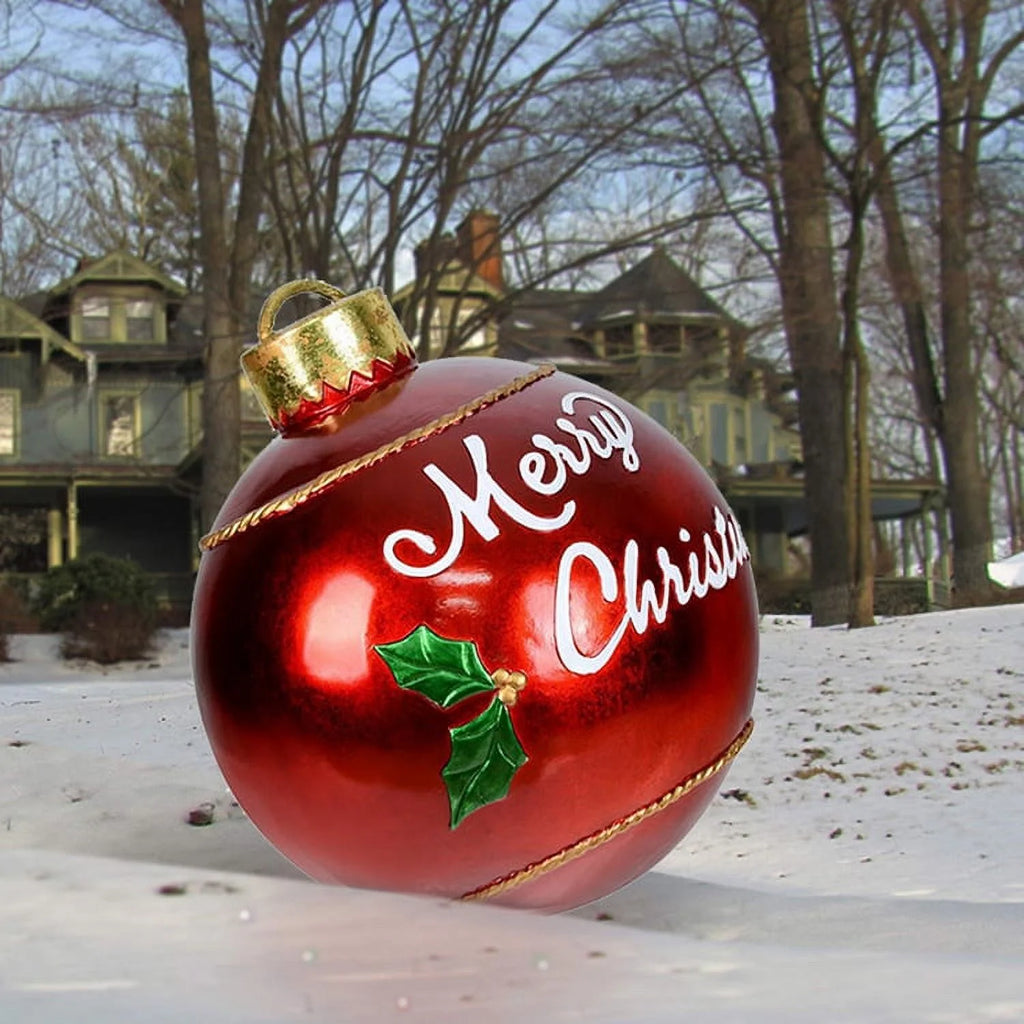 Outdoor Christmas Inflatable Ball PVC 23.6Inch with Pump Z872