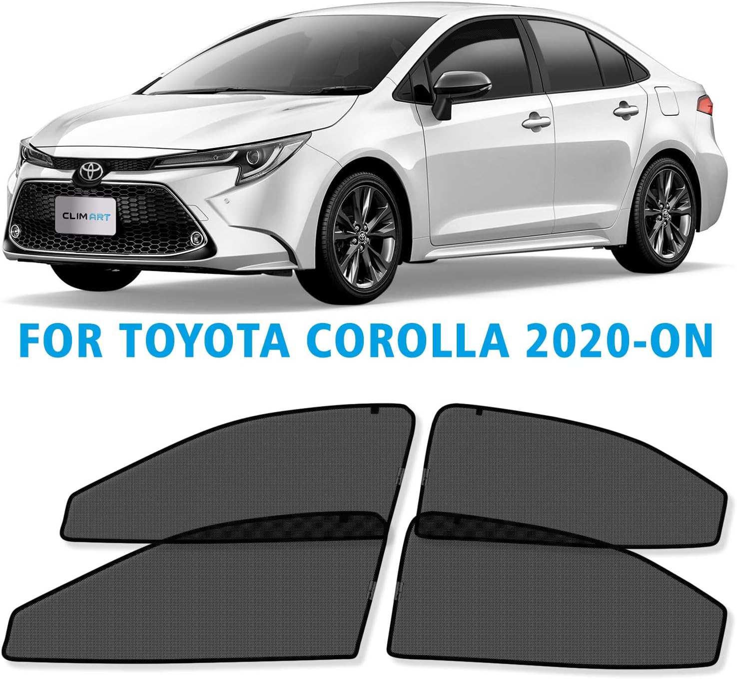Magnetic Car Window Sunshade 4 Pc. Set V9973