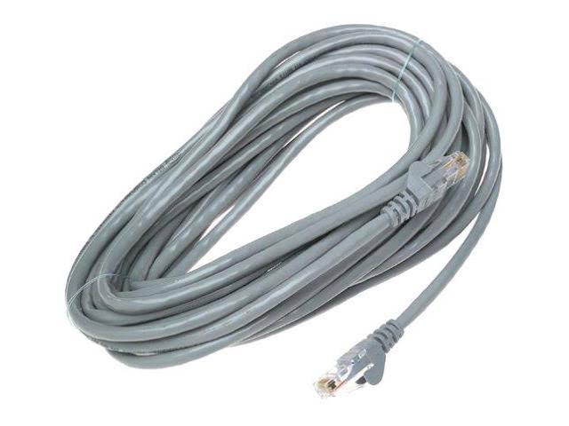 Snagless Patch Cable RJ45 Connectors 25 ft. Gray W695264