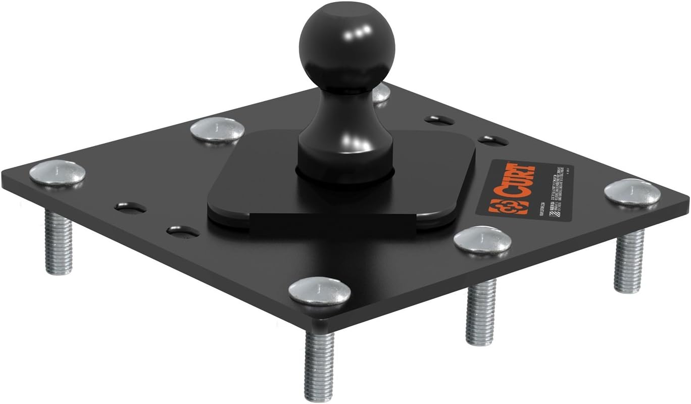 Over-Bed Fixed Ball Gooseneck Hitch, 30,000 lbs, 2-5/16-Inch, Black M3495