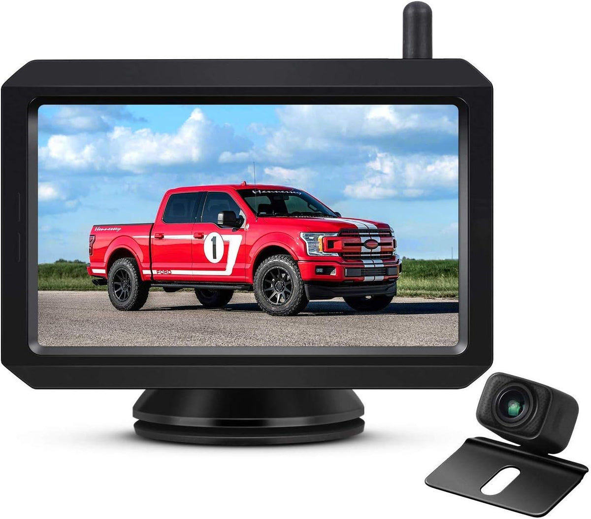 720P Digital Wireless Backup Camera with 2 Cameras and 5 TFT Monitor M2540