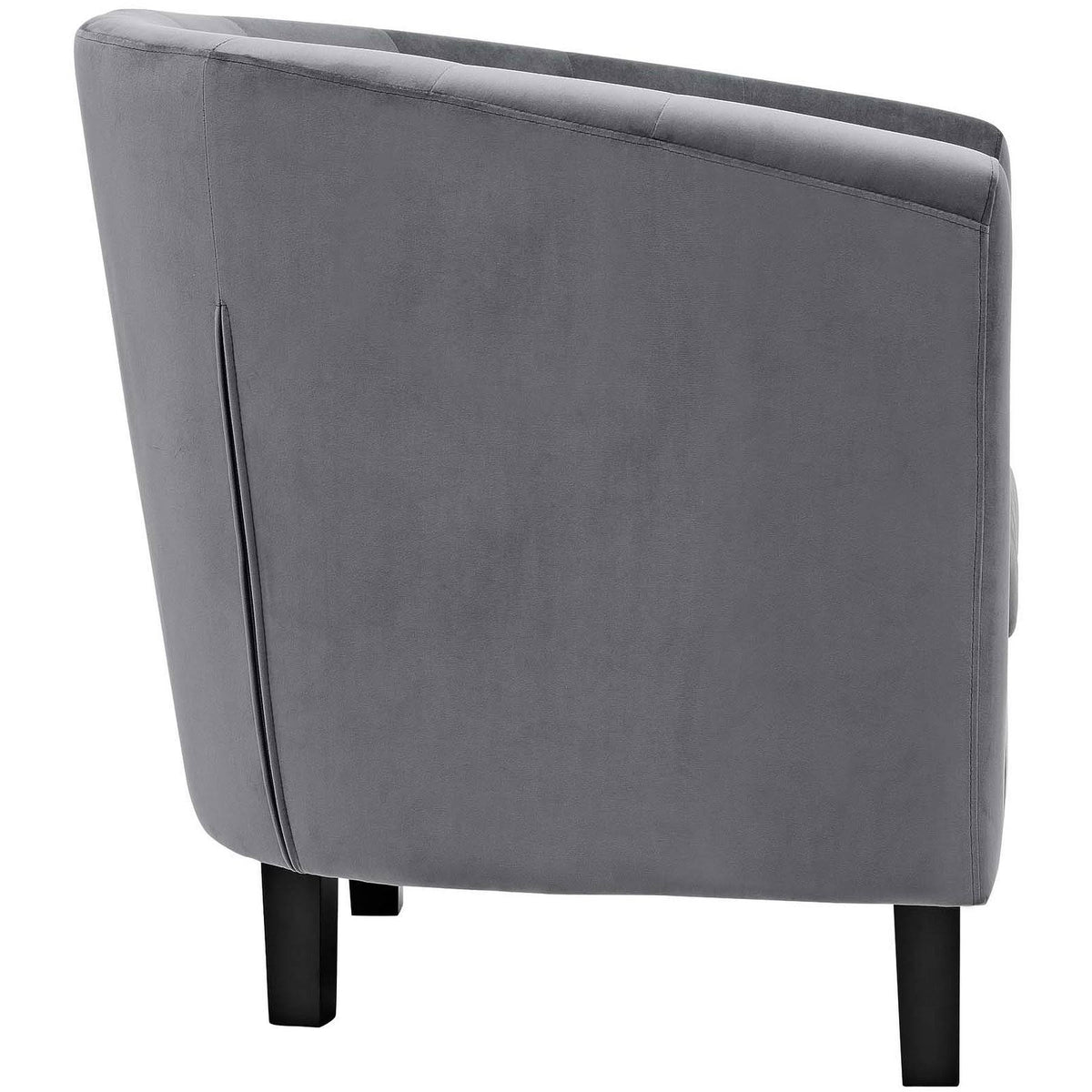 2 Piece Velvet Armchair Set - Gray O863