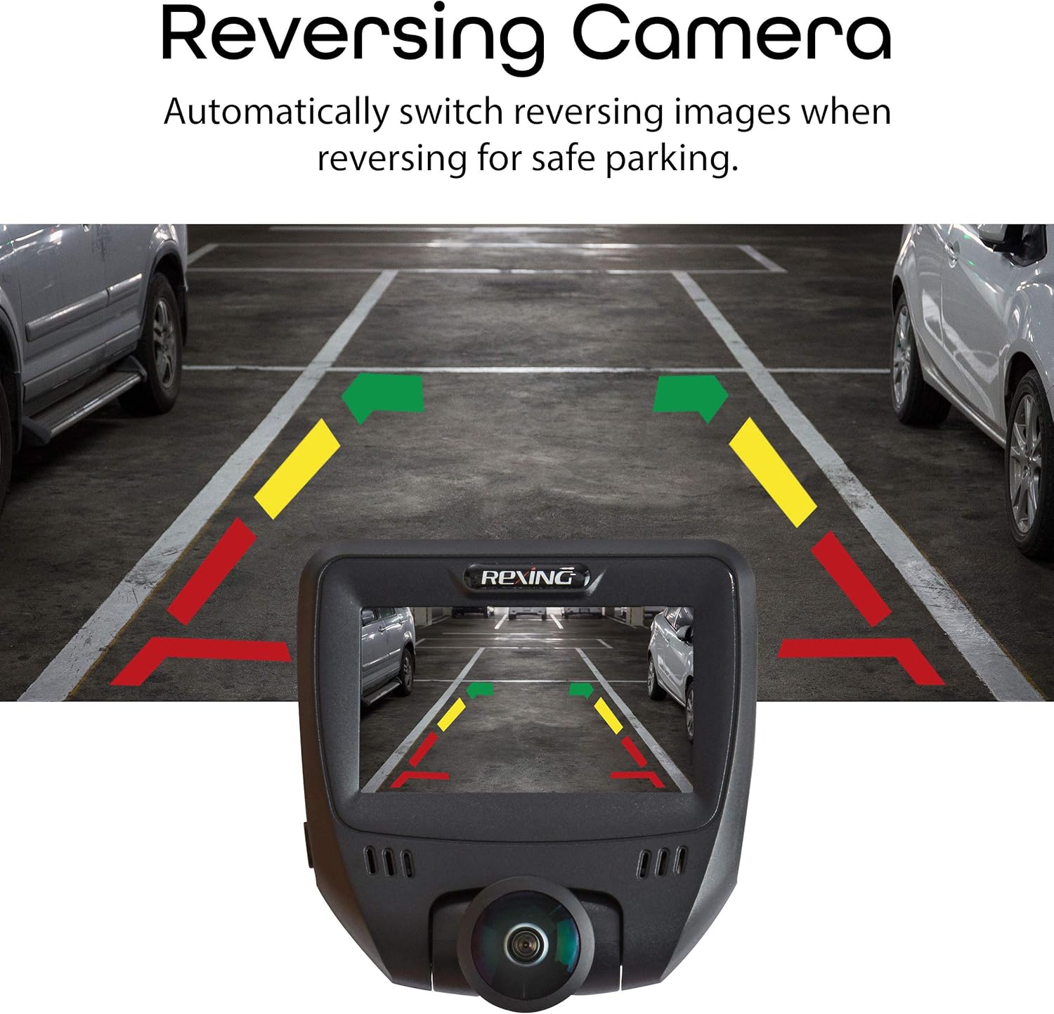 360 Degree Dual Channel Dash Cam with Rear Camera M7670