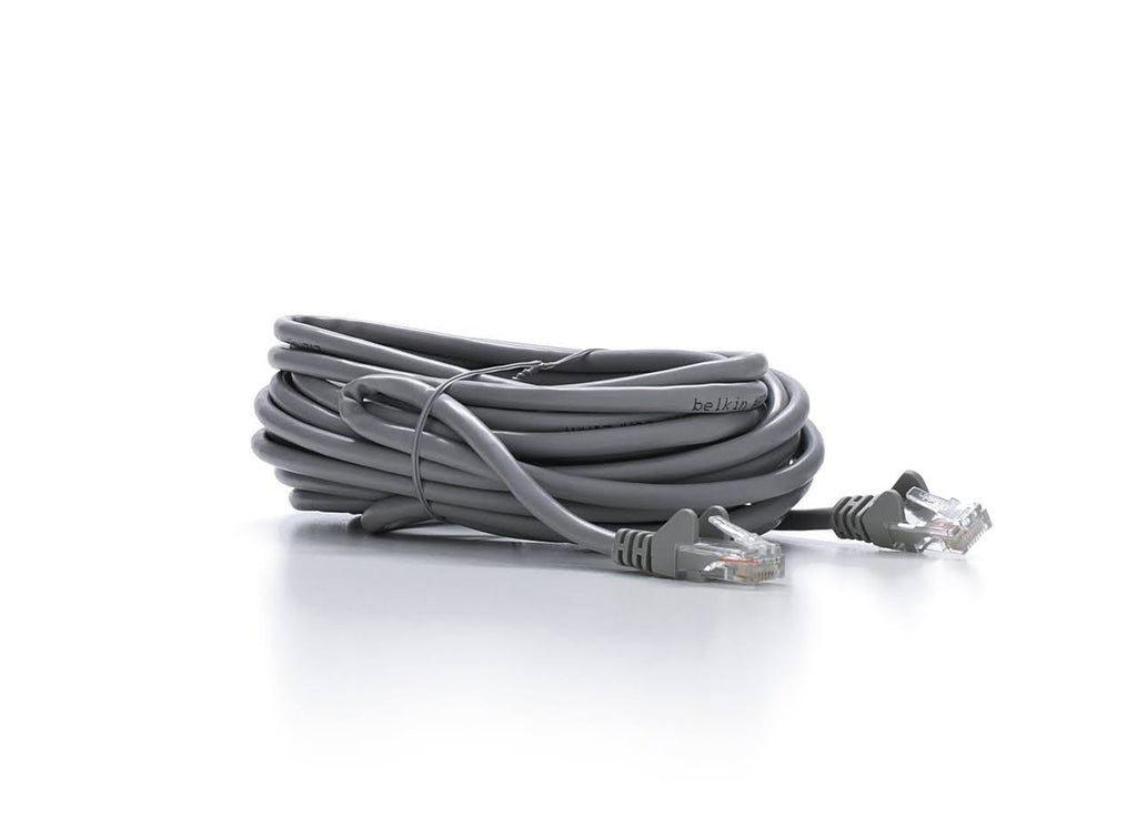 Snagless Patch Cable RJ45 Connectors 25 ft. Gray W695264