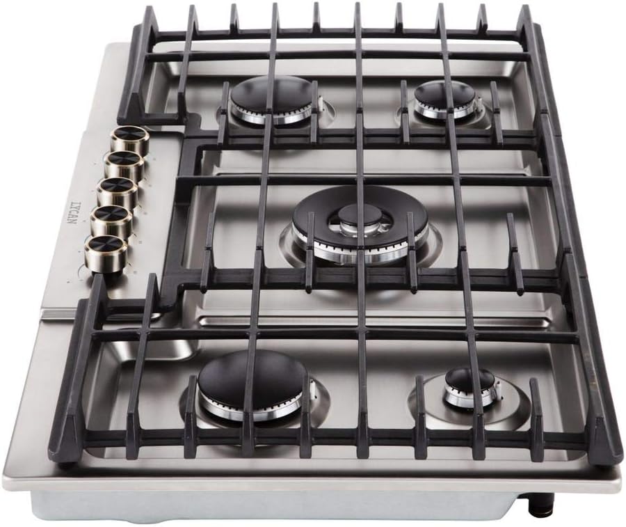 Stainless Steel 5 Burners 36 Inch Gas Range Cooktop K116