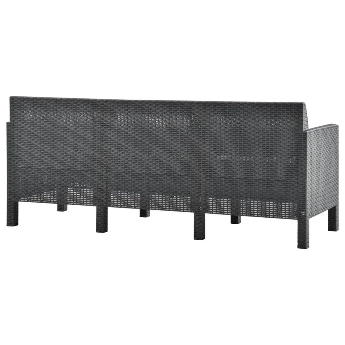 4 Piece Polypropylene Patio Lounge Set with Cushion D901