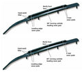 6x22 Pair of 60 Double Down Runners for Polaris Steel Skis S521444
