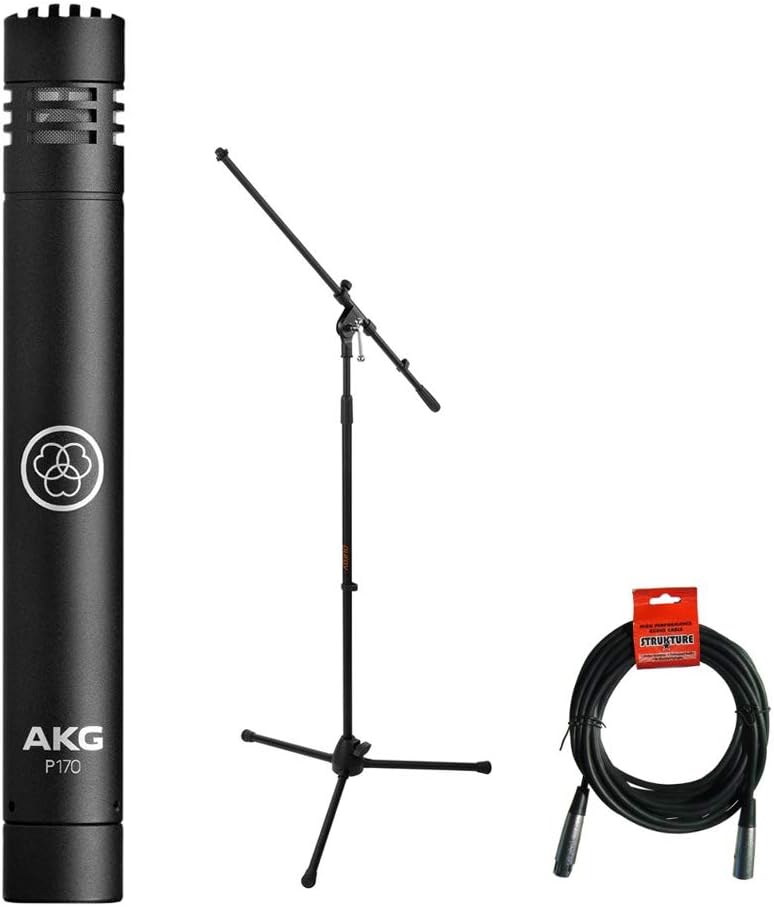 Condenser Microphone with Tripod Mic Stand and XLR Cable Kit X601355