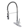 Polished Chrome Pull Down Single Handle Kitchen Faucet I50090