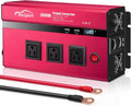 2000W Power Inverter 12v to 110v AC to DC Converter with 3 AC Outlets Dual USB Charging Ports M6316