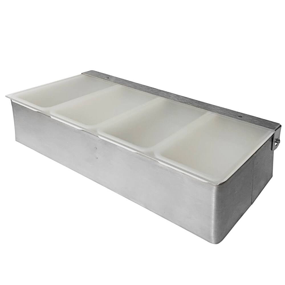 4 Pt. Bar Condiment Caddy with Lid H605