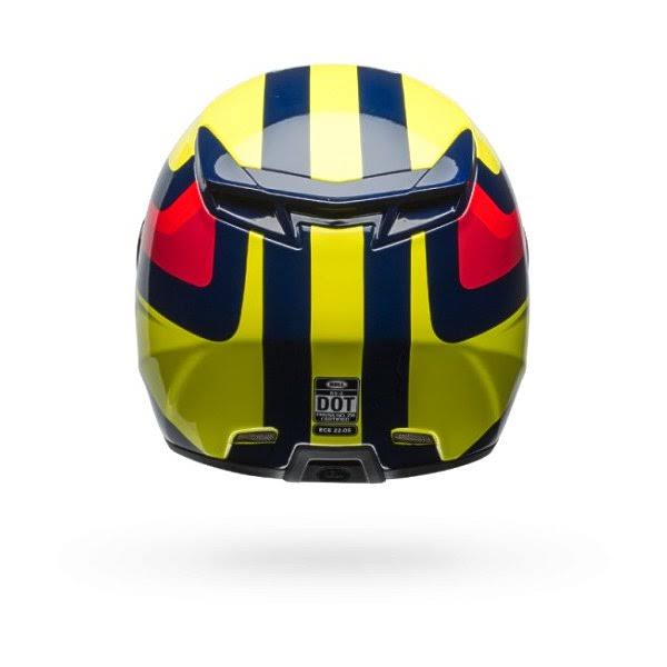 Gloss Hi-Viz Yellow Navy Red Helmet Size Small Y778