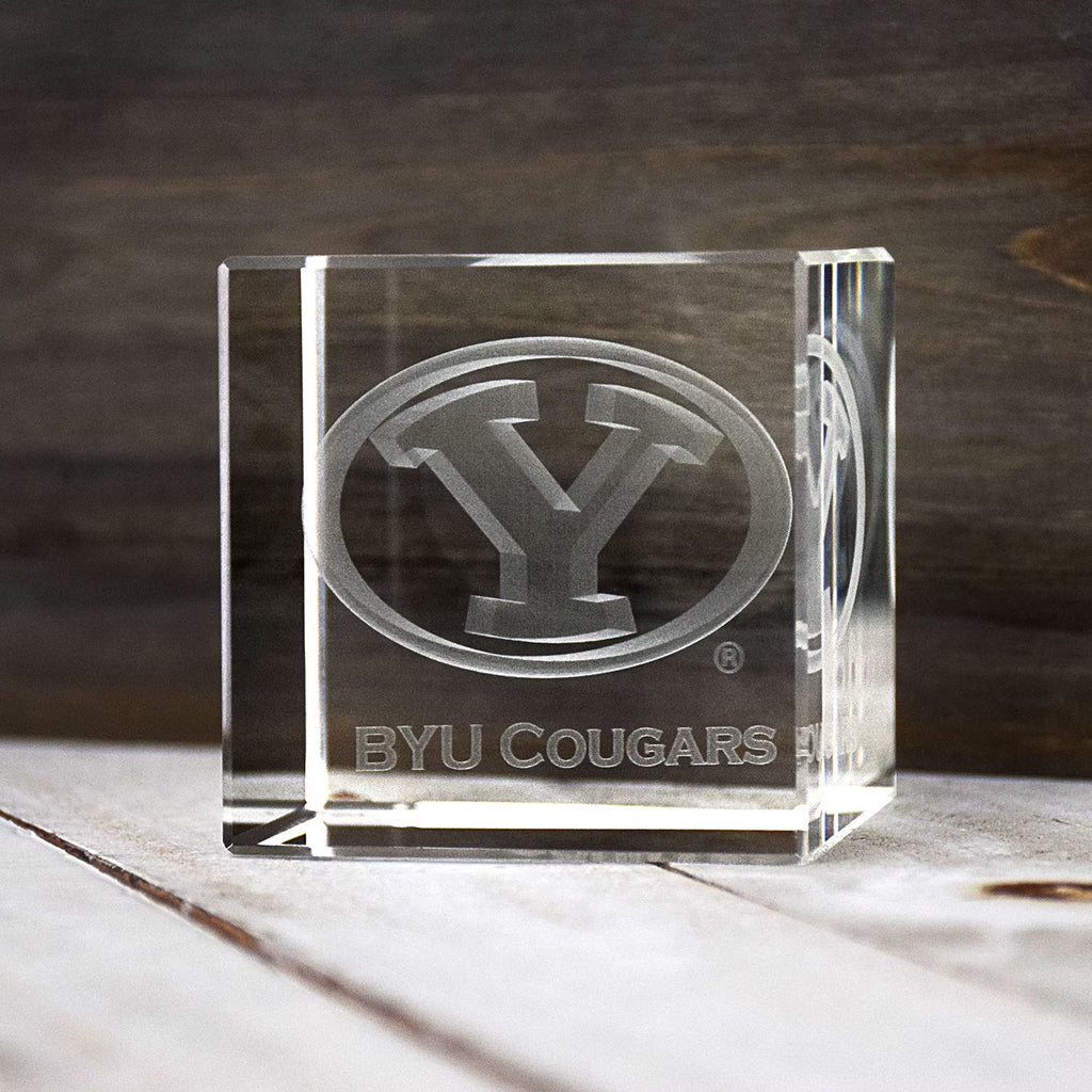 Laser Engraved Crystal Cube O8507