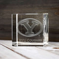 Laser Engraved Crystal Cube O8507