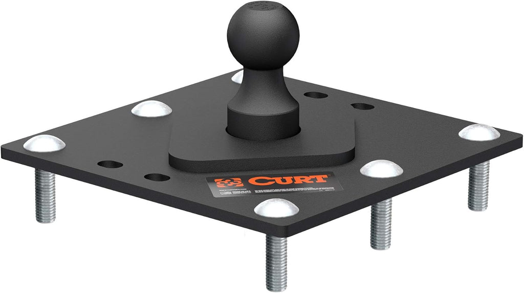 Over-Bed Fixed Ball Gooseneck Hitch, 30,000 lbs, 2-5/16-Inch, Black M3495
