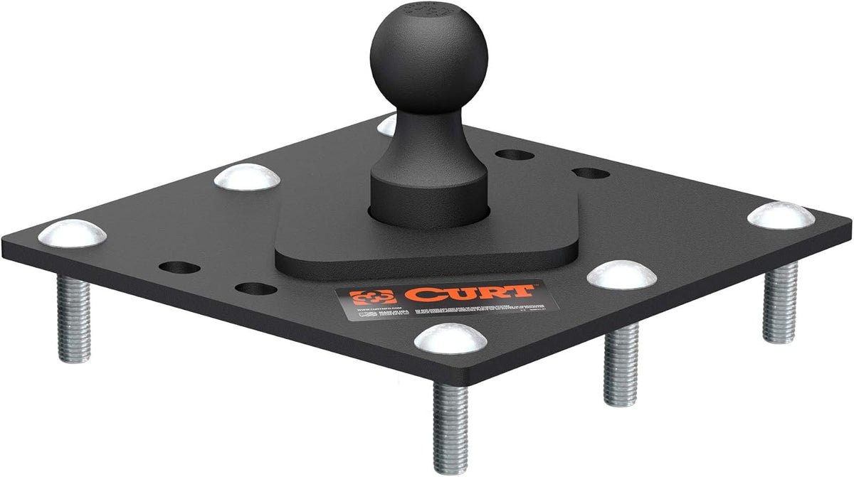 Over-Bed Fixed Ball Gooseneck Hitch, 30,000 lbs, 2-5/16-Inch, Black M3495